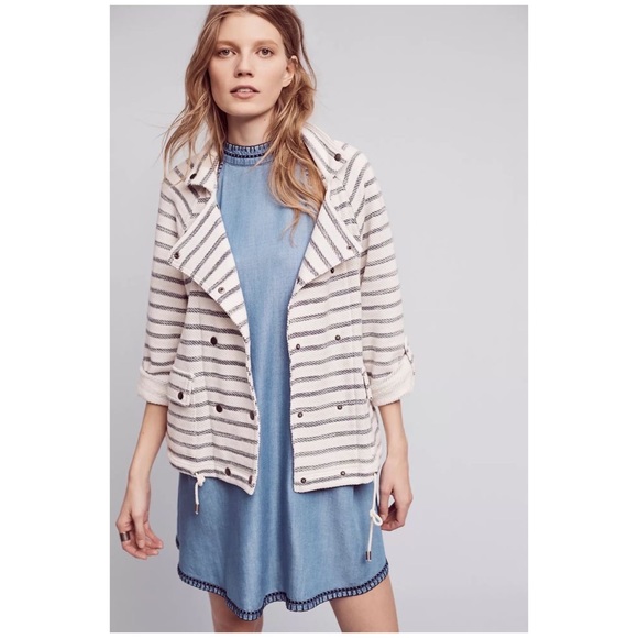 Anthro “Striped Sweater Jacket” by Dolan - Picture 4 of 16